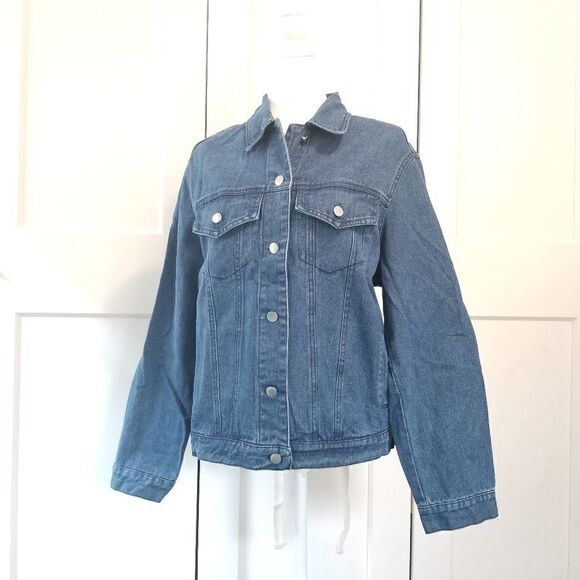 Lush back lace up denim jacket - Picture 12 of 16